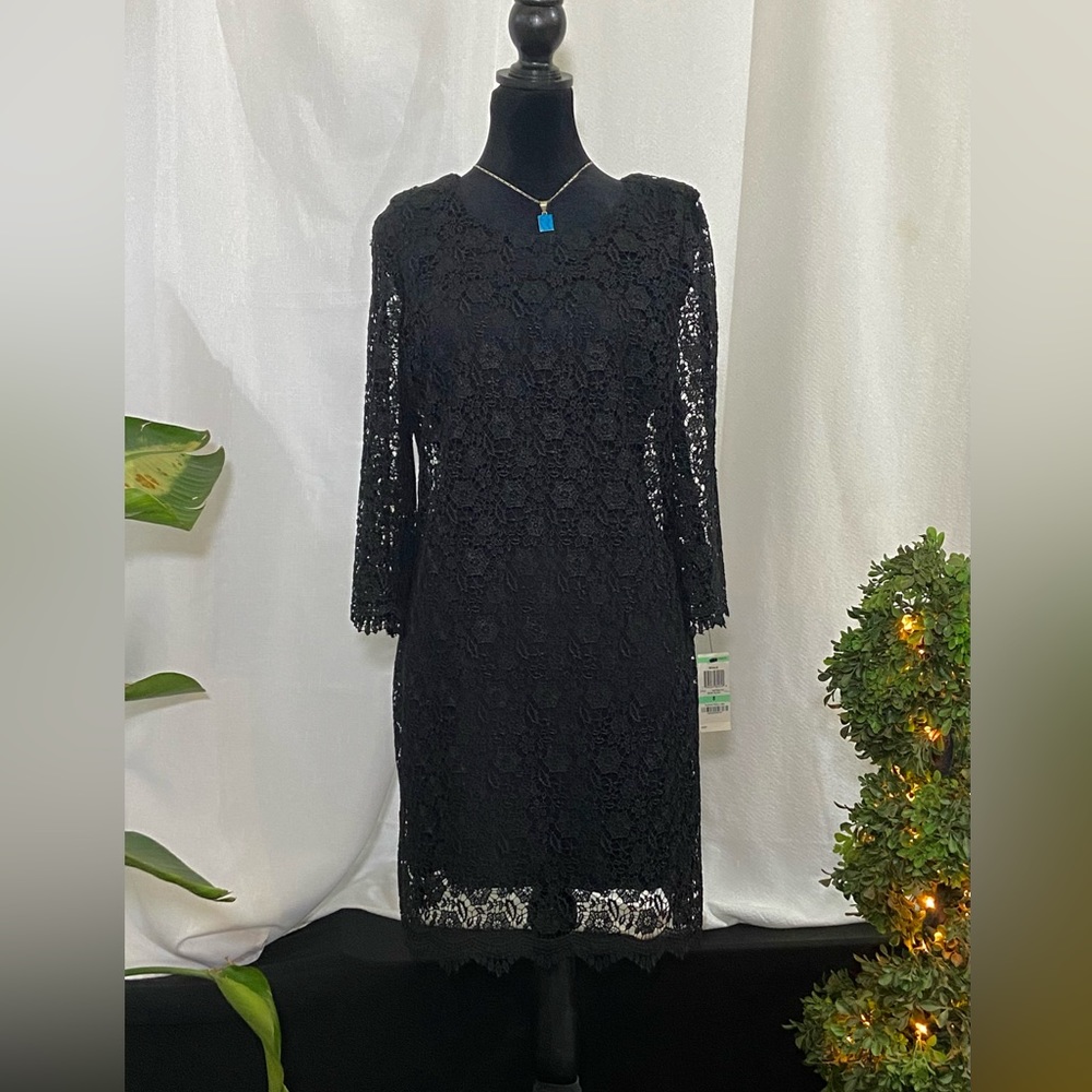 NEW WITH TAGS ALFANI BLACK LACE DRESS